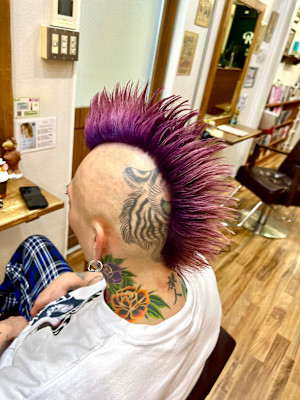 グラデーションモヒカン