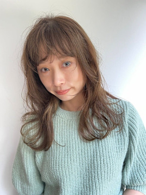 外国人風カラー×エアリーウェーブ