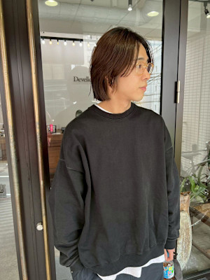 メンズボブ　フェイスレイヤー