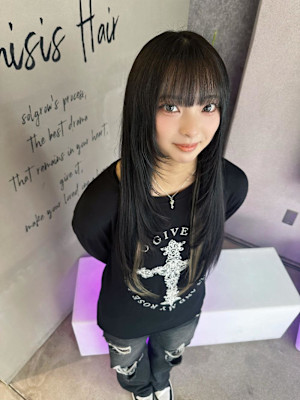 激かわ顔まわりレイヤーでロング！