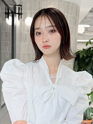 【Elsa元町/三宮】切りっぱなしボブ/外ハネ