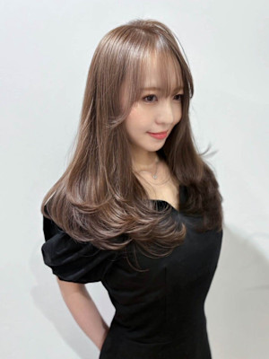 【Elsa元町/三宮】ローレイヤー/ミルクティーベージュ