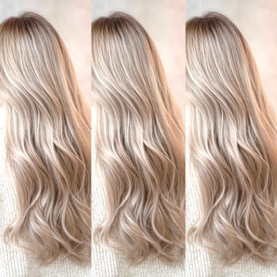 ホワイトグレージュ、ハイプラチナブロンド