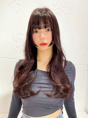 似合わせカット/姫カット/顔まわり/韓国ヘア/ロングレイヤー