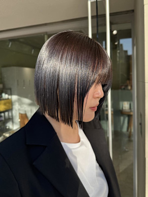 ボブ×グラデーションカラー