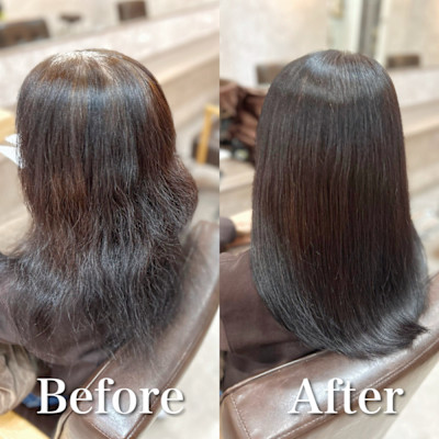 白髪ぼかし(ブラウン系に移行中)白髪キレイにマイナス10歳