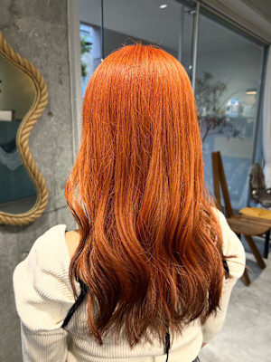 オレンジ×ブラウン