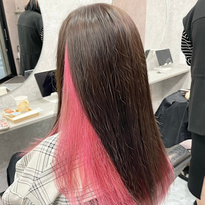 インナーカラーピンク