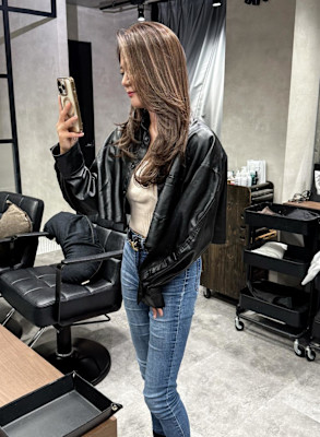 ★ハイレイヤーカットに映えるハイライト★