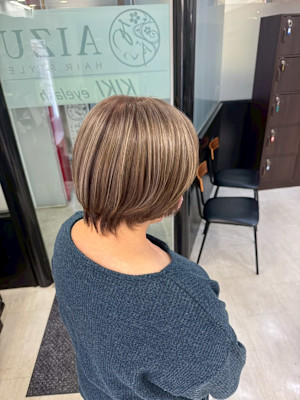 白髪ぼかしハイライト