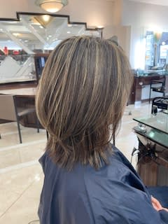 ハイライト　白髪ぼかし