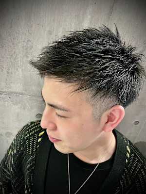 ツーブロックショート