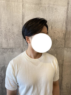 メンズかきあげスタイル