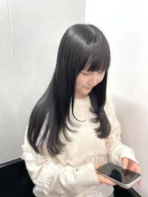 ロングレイヤー/ローレイヤー/艶髪/艶髪カラー