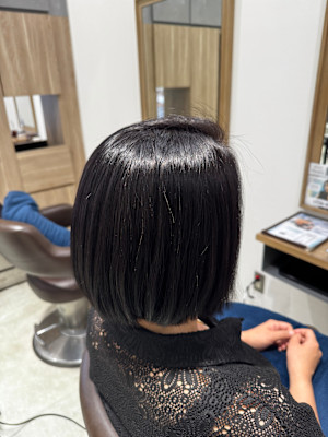 ボブにもおすすめ、自然な丸みのある縮毛矯正【三軒茶屋】