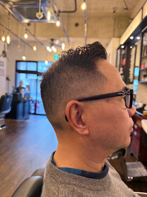 震災フェードカットスタイル