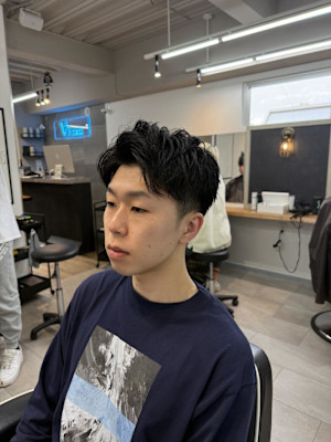 大宮/カット/短髪/毛流れ/センターパート