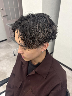 波巻き×スパイラルで作るナチュラル無造作ウェーブ