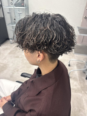 波巻き×スパイラルで作るナチュラル無造作ウェーブ