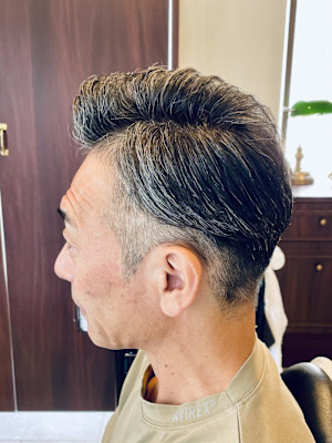 【50代 男性】ロンドン七三ツーブロック（大宮/バーバー）