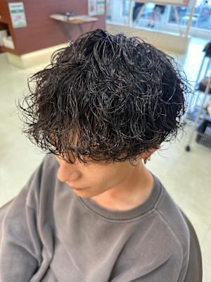 メンズ波巻きパーマ