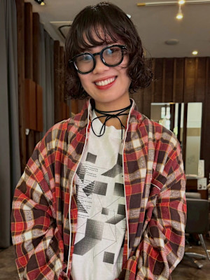 【feliceMICHI 別曽 遥也】ボブ ダークブラウン 