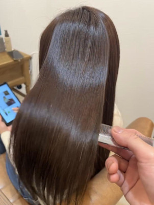 髪質改善カラー/艶ベージュ