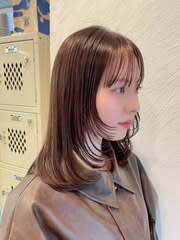 大人可愛い＊レイヤーカット、顔まわりレイヤー/福岡天神大名