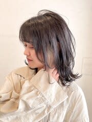 顔まわりカット◯ミディアムレイヤー、ロングレイヤー/天神大名