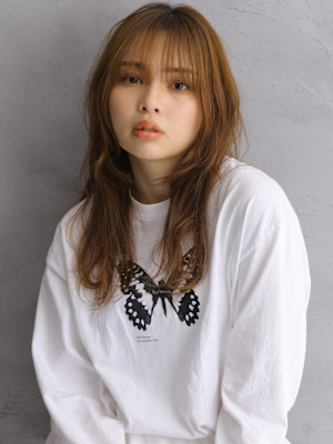 抜け感/ロングレイヤー