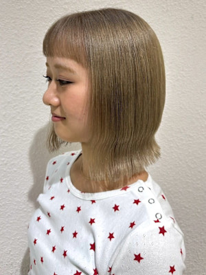 ハイトーン ダメージレス ブリーチ ベージュ ミディアム