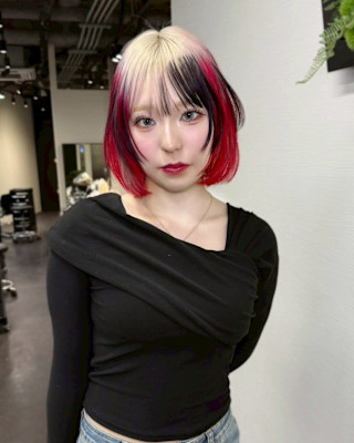 ルーツカラー　ケアブリーチ　ブリーチカラー　原宿/表参道