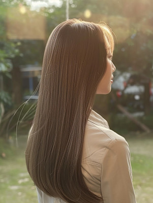 ロングヘア/艶髪/ブラウン