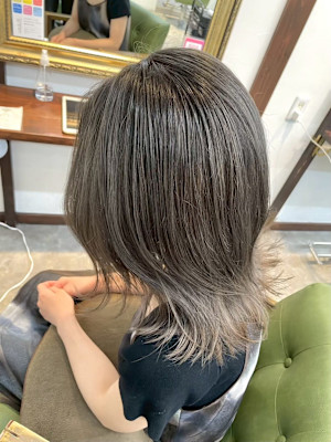 髪質改善/透明感カラー/顔まわりレイヤー/カット/韓国/前髪