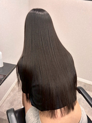 髪質改善/透明感カラー/顔まわりレイヤー/カット/韓国/前髪