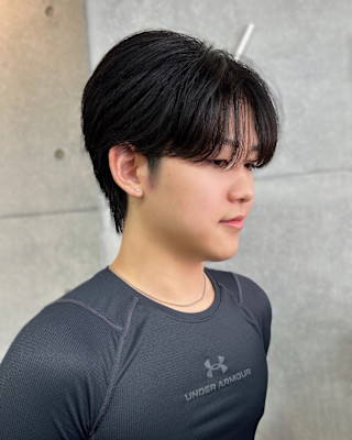 刈り上げないシースルーマッシュ