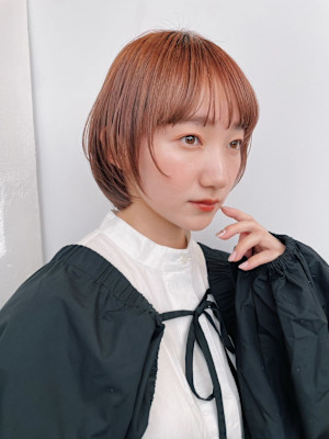 since 銀座 【シンス】×ピンクベージュショートスタイル