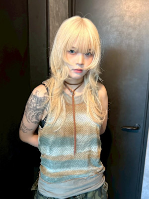 ブロンド　ケアブリーチ　ブリーチカラー　表参道/原宿