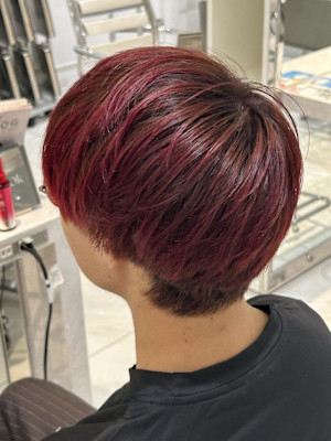 レッドグラデーションマッシュ