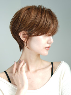 前下がりショート・ボブ/絶壁解消/前髪あり/40代/30代