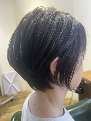秋のスッキリショートスタイル/30代/40代/50代