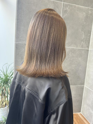 ブリーチなしベージュカラー