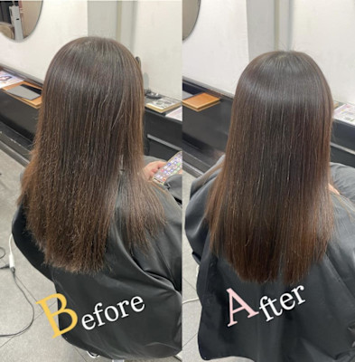 縮毛矯正/艶髪/整えカット/時短ヘア