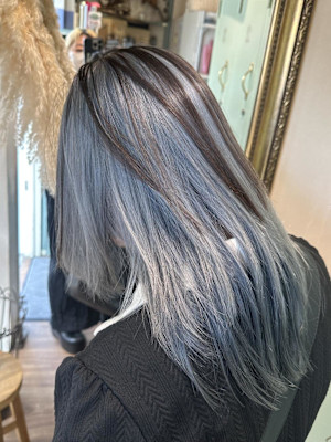 アンブレラカラー×水色