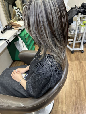 シルバー系アンブレラカラー