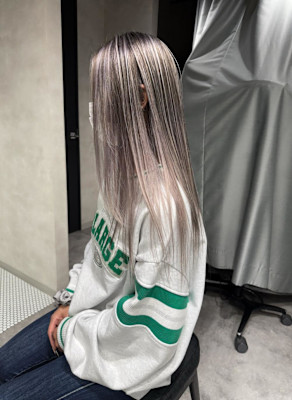 ★ラベンダープラチナシルバーバレイヤージュ★