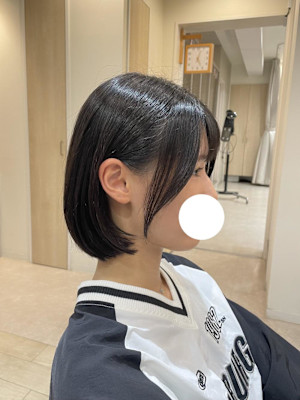 小顔見せ内巻きボブ