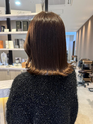 大人の透け感カラー