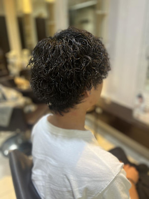 メンズ波巻きパーマ