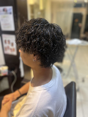 メンズ波巻きパーマ